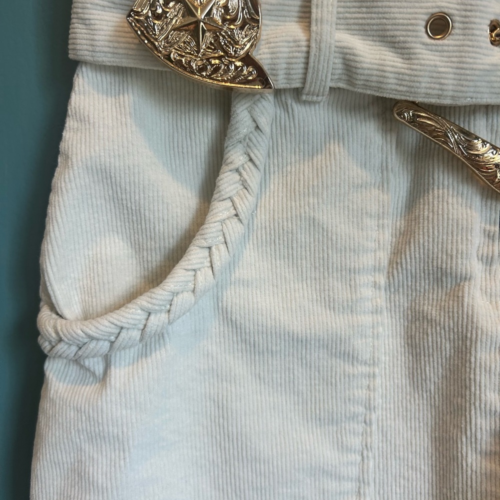 Show Me Your MuMu Cream Zip-Front Mini Dress with Belt - Picture 5 of 10